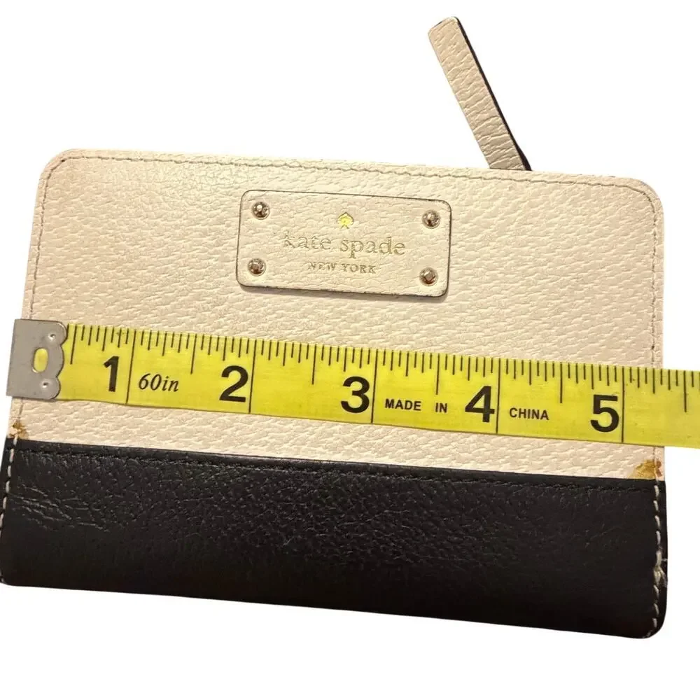 Kate Spade classic wallet trendy dressy lightweight neutral